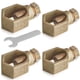 thumbnail image 1 of Abrazadera para varilla de puesta a tierra Bitiontry BCP58 de cobre, 1/2"-5/8", 4 piezas, 1 of 5