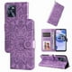 thumbnail image 1 of Funda tipo cartera FOXDOCK para Realme C35 4G , diseño girasol en relieve, cuero PU, cierre magnético, soporte y tarjetero, 1 of 5