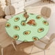 thumbnail image 4 of Aguacate theme Fitted Round Tablecloths Elastic Edged Table Covers Waterproof Table Cloth For Kitchen Holiday Party Tables Decor 120cm, 4 of 6