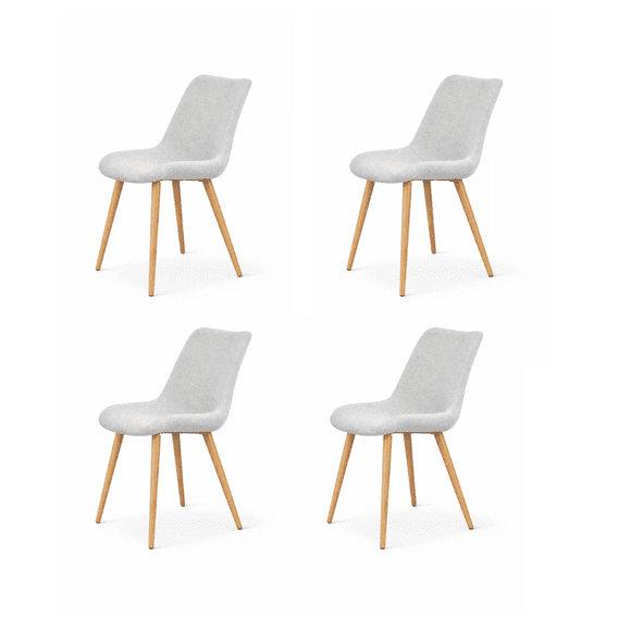 Pack de 4 sillas arpi lino gris