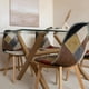 thumbnail image 3 of Comedor Mesa Xinia 140x90 + 6 Sillas Patchwork Da Vinci | Ecocuero Claro, 3 of 4