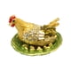 thumbnail image 4 of Figurita De Gallina Ponedora, Caja De Anillo De Joyería Peque?a, Adorno Para Regalo Del Día De San Valentín, Base Verde, 4 of 5