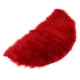 thumbnail image 4 of Alfombrilla De Suelo De Piel De Oveja De Lana Artificial Semiredonda Alfombrilla De Suelo Roja, 4 of 5