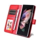 thumbnail image 2 of Funda tipo cartera FOXDOCK para Samsung Galaxy Z Fold 3 , diseño girasol en relieve, cuero PU, cierre magnético, soporte y tarjetero, 2 of 5