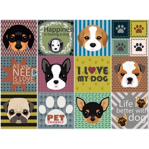 Azulejo autoadhesivo decorativo 15x15 Pets