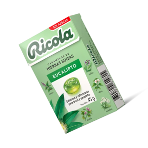 Caramelo Sin Azúcar Eucalipto Ricola 45 Grs
