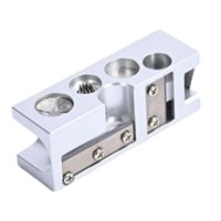 Magideal - Herramienta De Reparación De Punta Para Taco De Billar, Suministros De Billar, Moldeador De Tacos De Billar, Bruñidor Portátil Resistente, Herramienta Plata