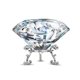 thumbnail image 1 of Escultura Adwikoso Diamante de Cristal de 8 cm con Soporte, 1 of 7