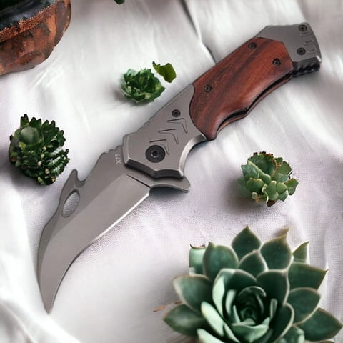 Genérico - Navaja Condor Caza Plegable Camping Ac32 Navaja Corta Pluma Cuchillo Cortapluma Plegable