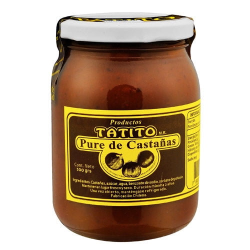 Puré De Castañas Frasco Drenado 480 g - Neto 480 g Tatito