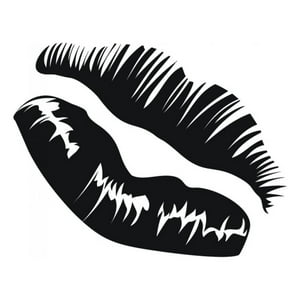 Rienda Libre Graphics - Decomural Kissing Lips Pout Lips Ws-15728