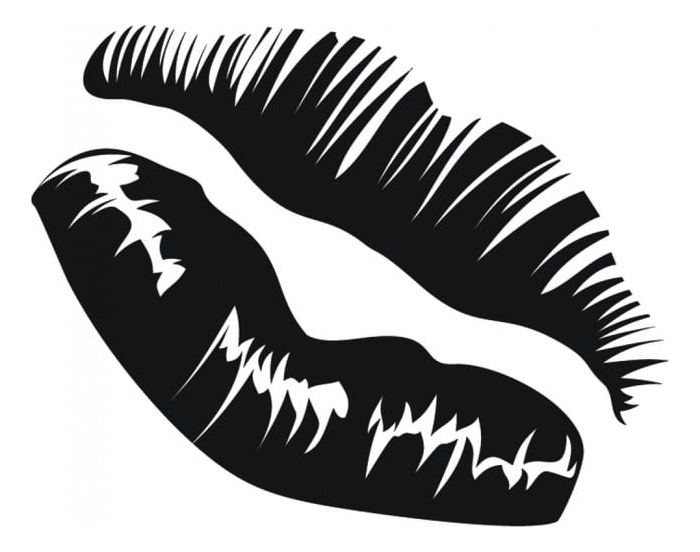 Rienda Libre Graphics - Decomural Kissing Lips Pout Lips Ws-15728