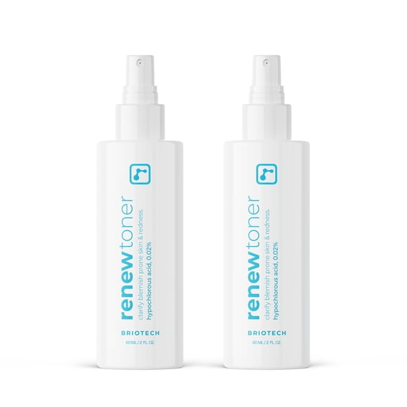 Bruma facial Briotech Renew Toner con ácido hipocloroso, 60 ml (paquete de 2)
