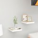 thumbnail image 2 of Estantes Flotantes de Pared vidaXL 2 piezas Roble y Blanco 23x24x4 cm, 2 of 8