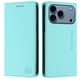thumbnail image 4 of Funda Billetera con Soporte para iPhone 18 Pro Max Bloqueo RFID Plegable Verde menta, 4 of 6