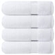 thumbnail image 1 of Juego de 4 toallas de baño Infinitee Xclusives Premium, color blanco brillante, 1 of 8