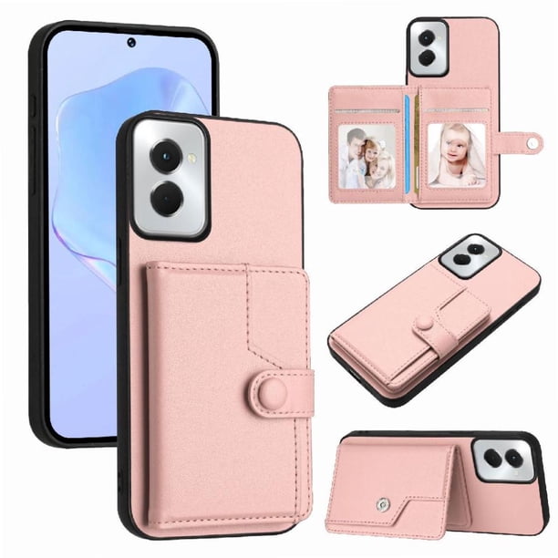 FOXDOCK Funda para Motorola Moto G Power 5G 2024 con Bloqueo RFID - Diseño Elegante con Cierre de Botón