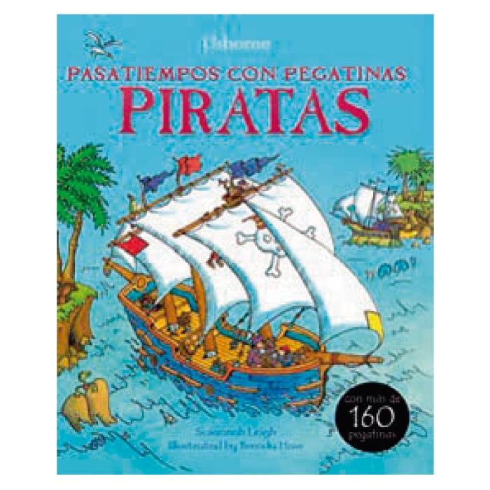 Usborne - Libro Piratas - Pasatiempos Con Pegatinas