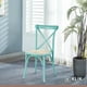 thumbnail image 2 of Silla Crossback Madera Rattan - Menta Vintage, 2 of 4