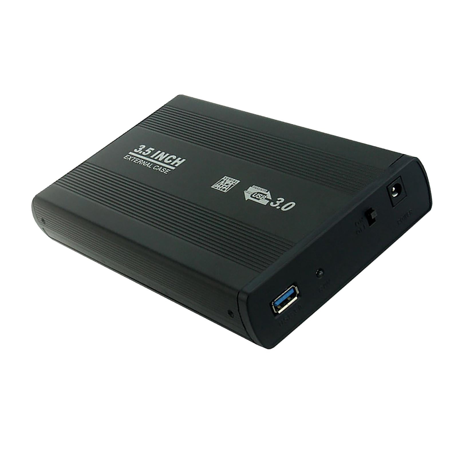 Magideal - Caja De Duro Usb 3.0 A De 3.5 "hdd, Adaptador De Instalación Fácil Rendimiento No Se Necesita Controlador , Negro