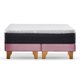 thumbnail image 2 of Cama Europea New Top Colchon Resortes 23 Cm 2 Plazas Base Dividida Tela Velvet Palo Rosa, 2 of 8