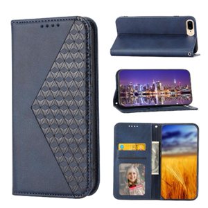 Funda Flip Foxdock Para Iphone 6 , Estilo Billetera Con Diseño Rombo, Correa De Mano Y Soporte, Uso Diario