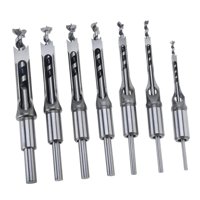 Magideal - Broca De Herramienta Eléctrica De Agujero Cuadrado, Herramientas De Hardware De Cincel Para Carpintería, Broca Para Agujeros Hss Duradera Para Carpint 7 Piezas B