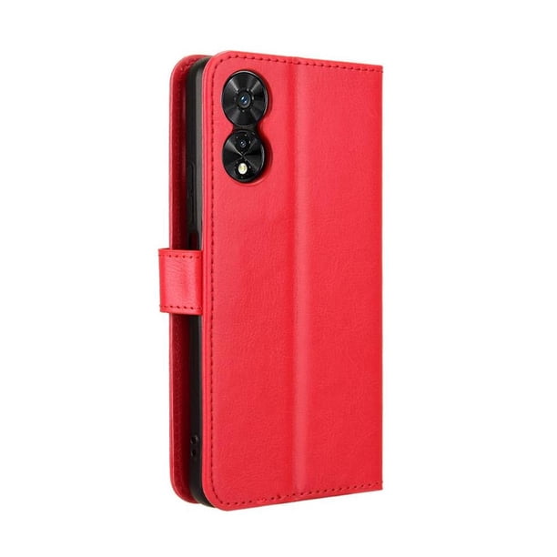 Funda tipo libro para TCL 50 5G, cartera todo‑en‑uno, funda multifuncional con tarjetero y correa de muñeca desmontable