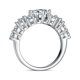 thumbnail image 3 of Anillos de Compromiso de Moissanita para Mujer 1 Uds Corte Asscher Color D VVS1 Anillos de Boda de Diamante Moissanita Aniversario Promesa Anillos de Plata Esterlina para Mujer con Certificado, 3 of 9