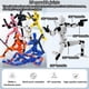 thumbnail image 4 of Set de figuras de acción BVVLI T13, 10 piezas, robot impreso en 3D Lucky Titan 13 con múltiples acce, 4 of 7