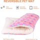 thumbnail image 3 of Cama para perro Mora Pets 74 x 53 cm, tapete reversible suave rosa, 3 of 6