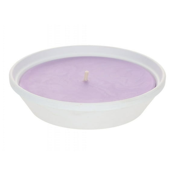 Vela grande citronella LILA repelente insectos en bowl de cerámico
