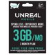 thumbnail image 1 of Kit de SIM 3 en 1 Prepago UNREAL Mobile 3 Meses 3GB/mes $45, 1 of 3