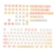 thumbnail image 4 of 131 Teclas PBT Keycaps Macaron Theme XDA Profile Para Cherry MX Switch, 4 of 5