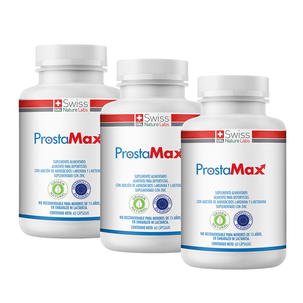 Swiss Nature Labs - Pack 3 Prostamax Salud Prostática 180 Capsulas