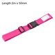 thumbnail image 2 of Unique Bargains 79'' Correas de Equipaje Ajustables PP Correas de Maleta con Etiqueta de Hebilla Polipropileno Rojo Rosa 2 piezas, 2 of 7