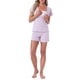 thumbnail image 2 of INSPIRE CHIC Conjuntos de Pijama de Maternidad de Modal Mangas Cortas Ropa de Lactancia Conjunto de Ropa de Estar Postparto Tops de Lactancia y Shorts S Púrpura, 2 of 6
