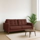 thumbnail image 1 of Sofa Napoles 3 C Tela Velvet Chocolate, 1 of 6