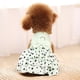 thumbnail image 5 of Vestidos para perros pequeños, vestido para perro con anilla para correa, falda plisada multicapa de princesa con lazo de pentagrama, vestido para mascota para perro pequeño, cachorro, gato, 5 of 6