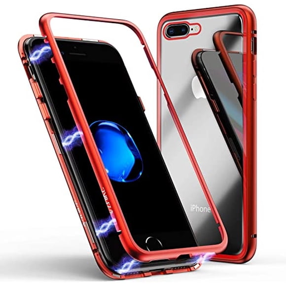 Carcasa Magnetica Generica Iphone 7/8 Plus Rojo
