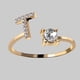 thumbnail image 1 of 26-Letter Gold Rings with Zircon and Rhinestone Adjustable Sturdiness - Perfect Gift for Women, 1 of 5