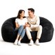thumbnail image 1 of Silla Puff Codi 183 cm Extra Grande de Espuma Negra, 1 of 7