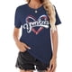 thumbnail image 1 of Camiseta Talovee Baseball Mom para mujer azul oscuro con cuello en V, 1 of 6