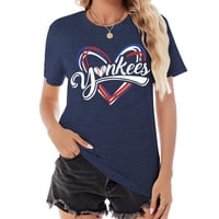 Camiseta Talovee Baseball Mom Para Mujer Azul Oscuro Con Cuello En V