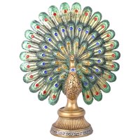 Bothyi - Linda Estatua De Pavo Real Escultura Figuritas Exhibición Animal Ilustraciones Sala De Estar