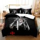 thumbnail image 1 of Christian Knights Templar Bedding Set Bed Set Aldult Bedroom Duvetcover Sets parure de lit, 1 of 5