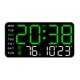 thumbnail image 1 of Reloj Despertador Digital Control De Sonido Atenuador De Fecha Para Dormitorio Junto A Sala De Estar Luz Verde, 1 of 5