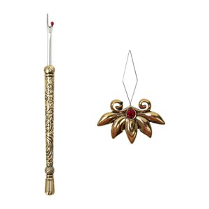 Magideal - Enhebrador De Agujas, Descosedor, Descosedor, 2 Piezas, Portátil, Fácil De Almacenar, Descosedor De Hilo De Mano Para Manualidades De Bricolaje Para Oro