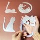 thumbnail image 1 of 4pcs of Adorable Cat-Shaped Love Wall Stickers - Add a Purrfect Touch to Your Home!, 1 of 3