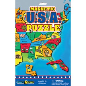 Juego Magnético Playmonster Create-A-Scene Usa Puzzle 3+